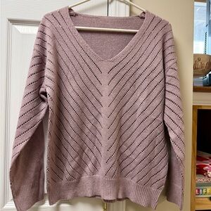 SHEIN V-Neck Sweater. Oversized